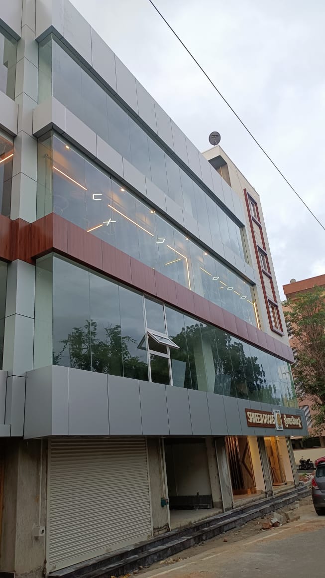 Which Service Provides Installation of Elevation Glass and ACP Façade Work in Bangalore?